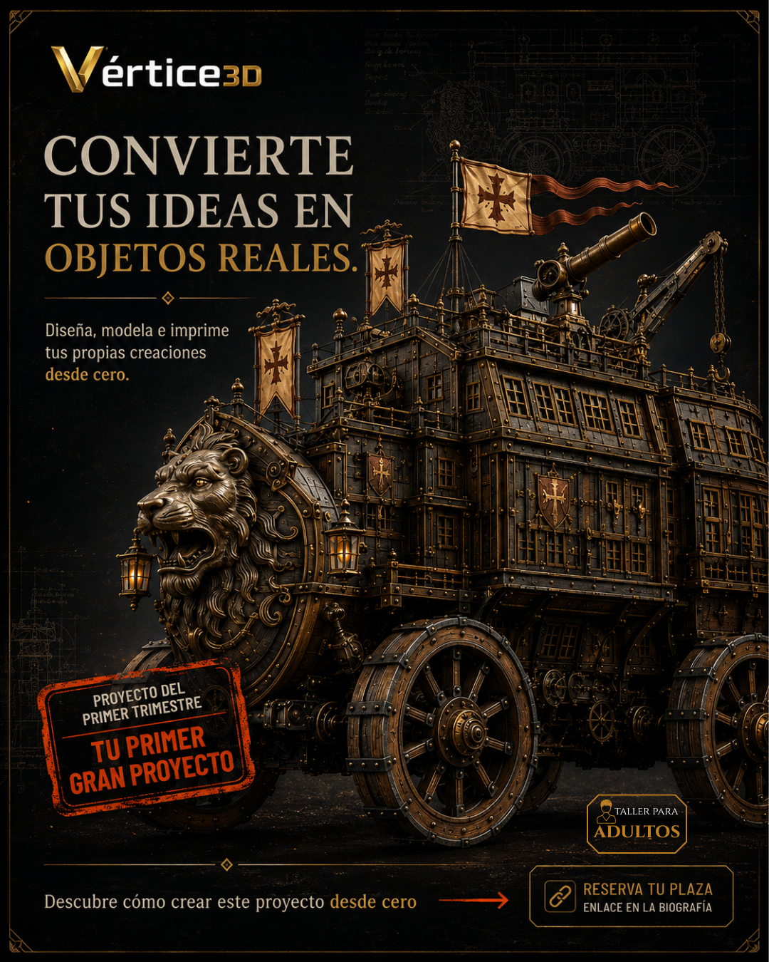 Vértice 3D Adultos — curso de modelado e impresión 3D en Badajoz