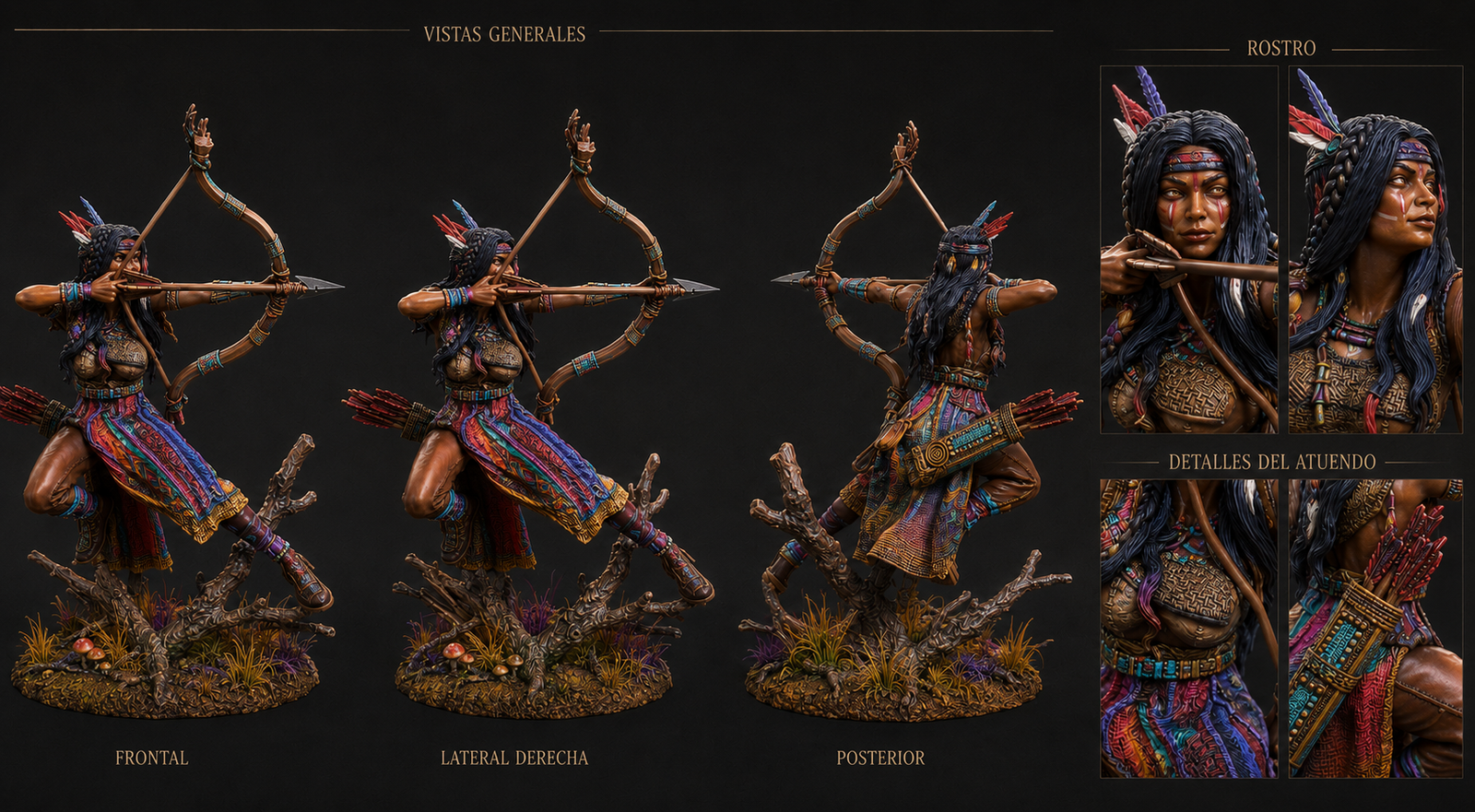 Cazadora pintada fantasy 32mm