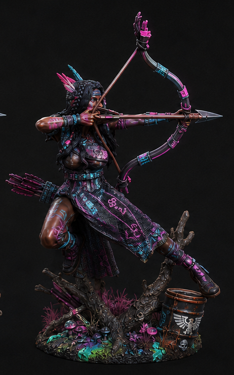 Cazadora pintada sci-fi 75mm