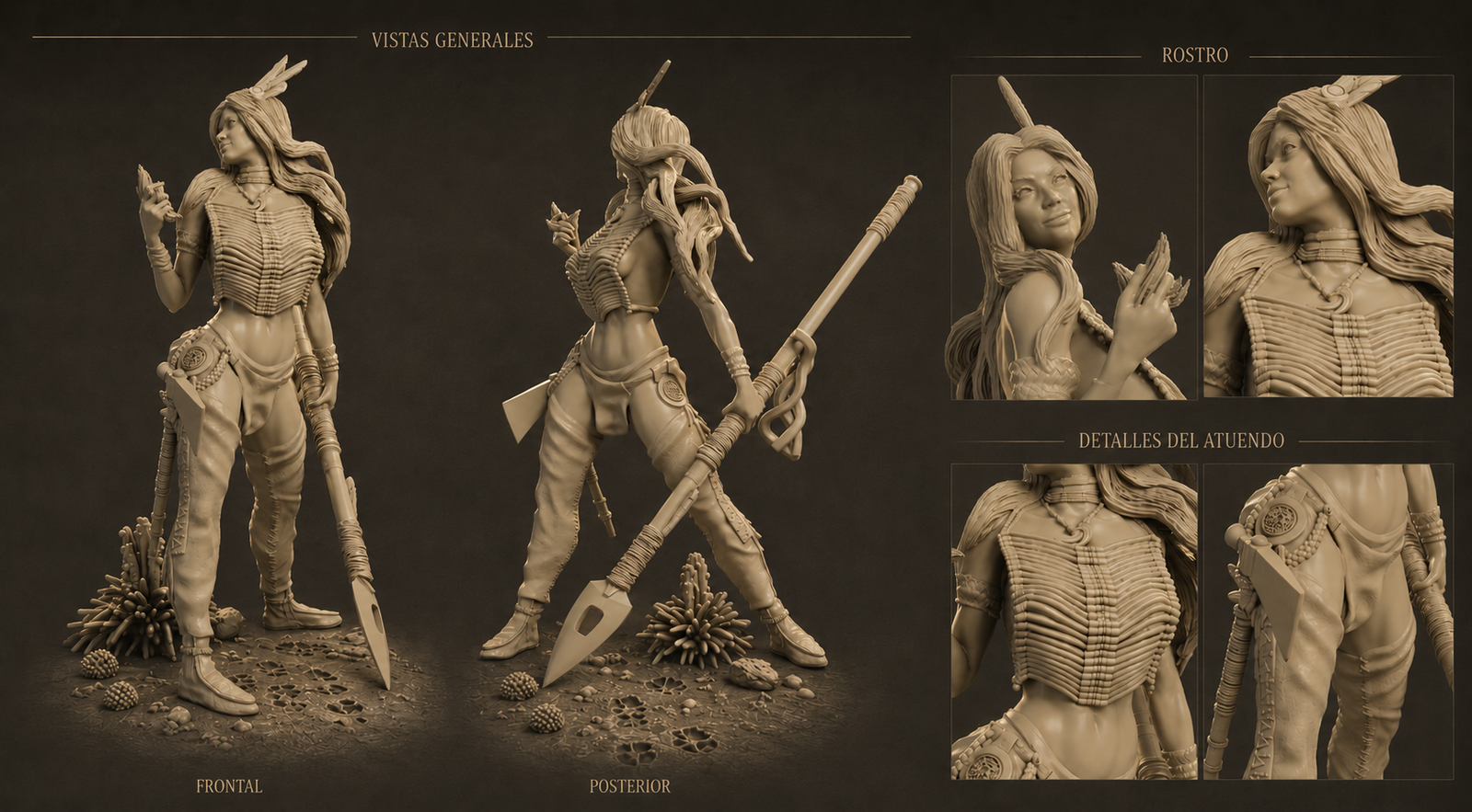 Character sheet Rastreadora STL — Aiyana Haseya