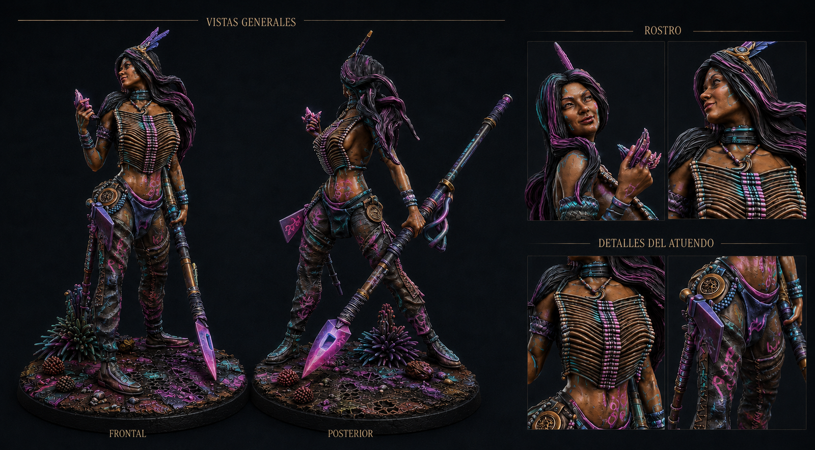 Rastreadora pintada sci-fi 32mm