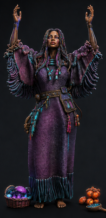 Chamán pintada sci-fi 75mm