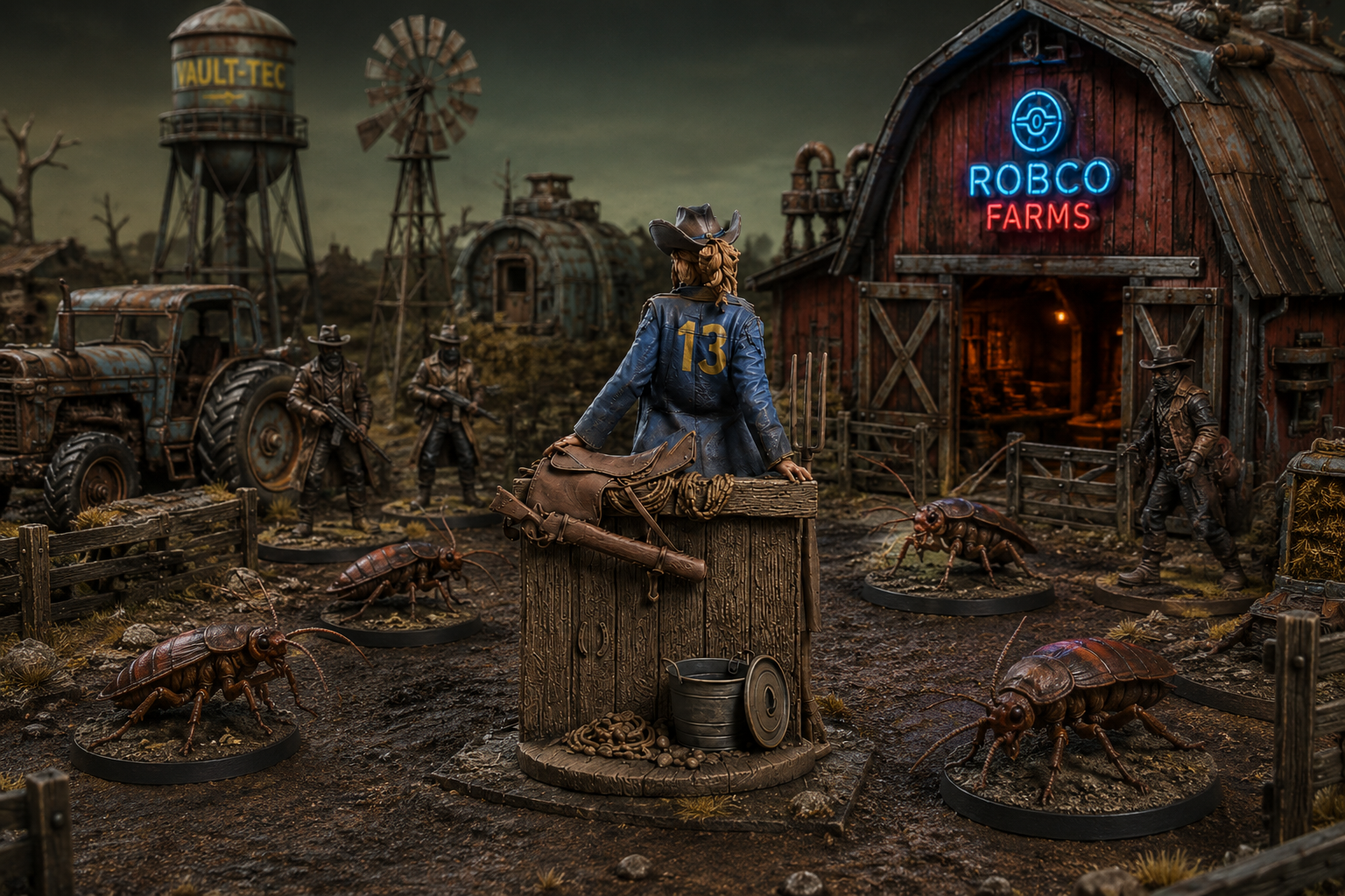 En mesa postapocalíptica — Sheriff Abigail Caught in the Stable