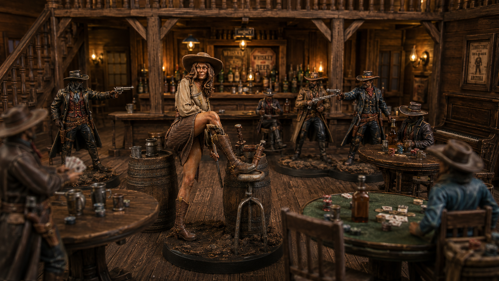 En mesa de juego western — Sheriff Abigail Lunch Break