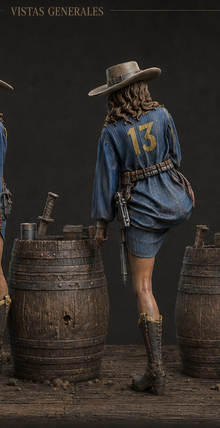 Pintada postapocalíptico 75mm — Sheriff Abigail Lunch Break