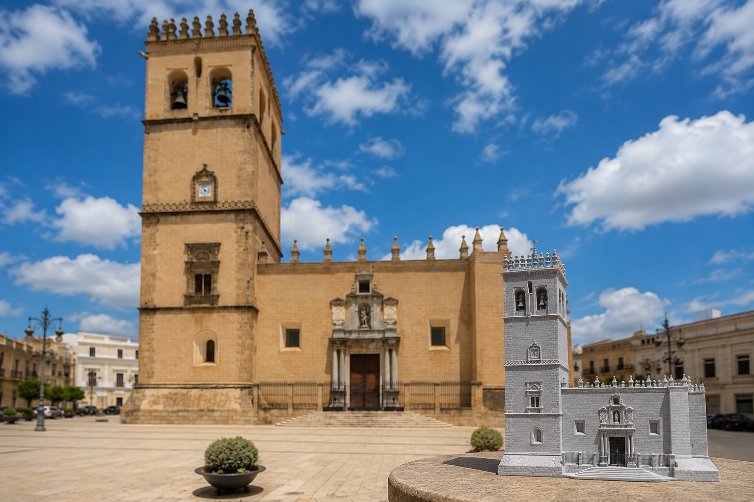 Digitalización 3D Catedral de Badajoz — fotogrametría patrimonial, Million Miniatures Studios