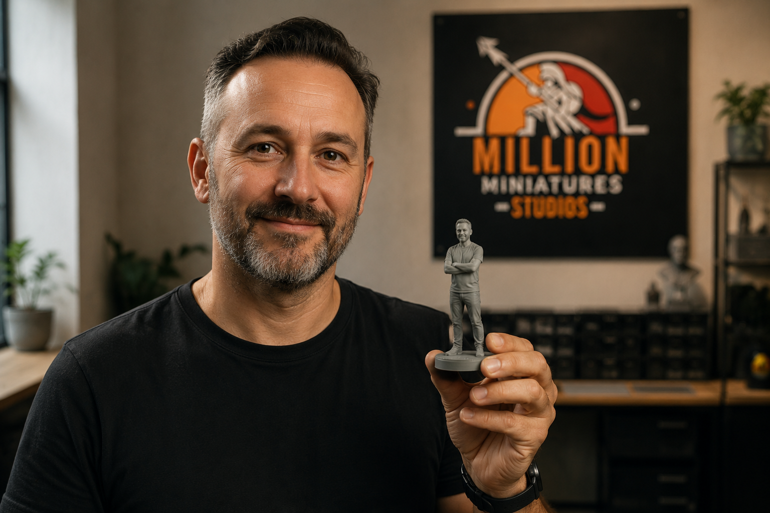 Escaneo 3D de persona — modelo digital, Million Miniatures Studios