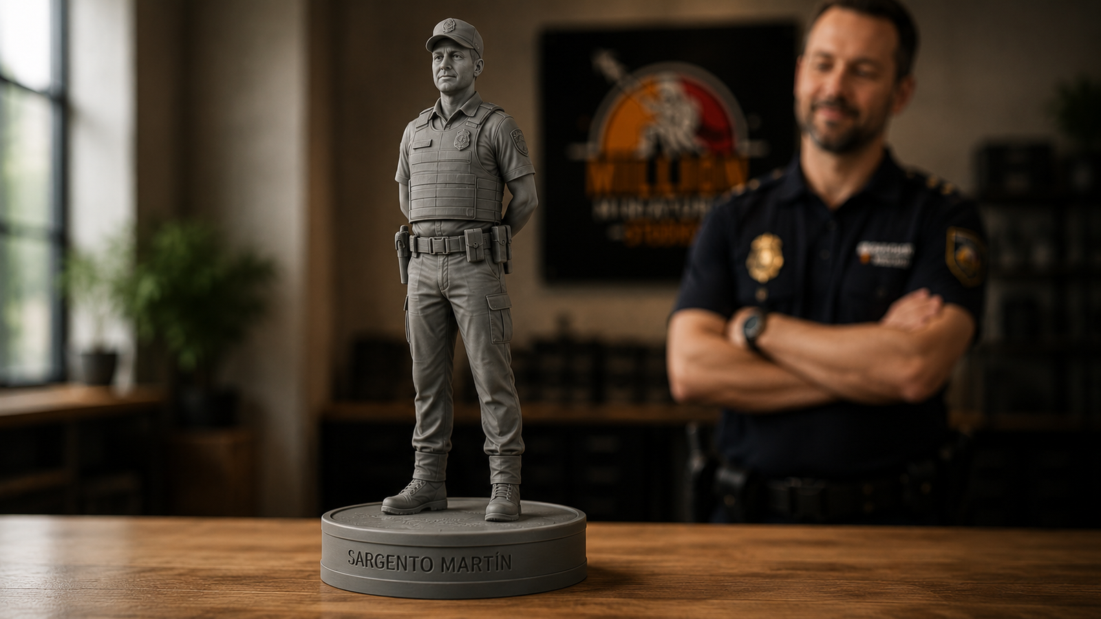 Escaneo 3D de persona con uniforme — modelo digital, Million Miniatures Studios