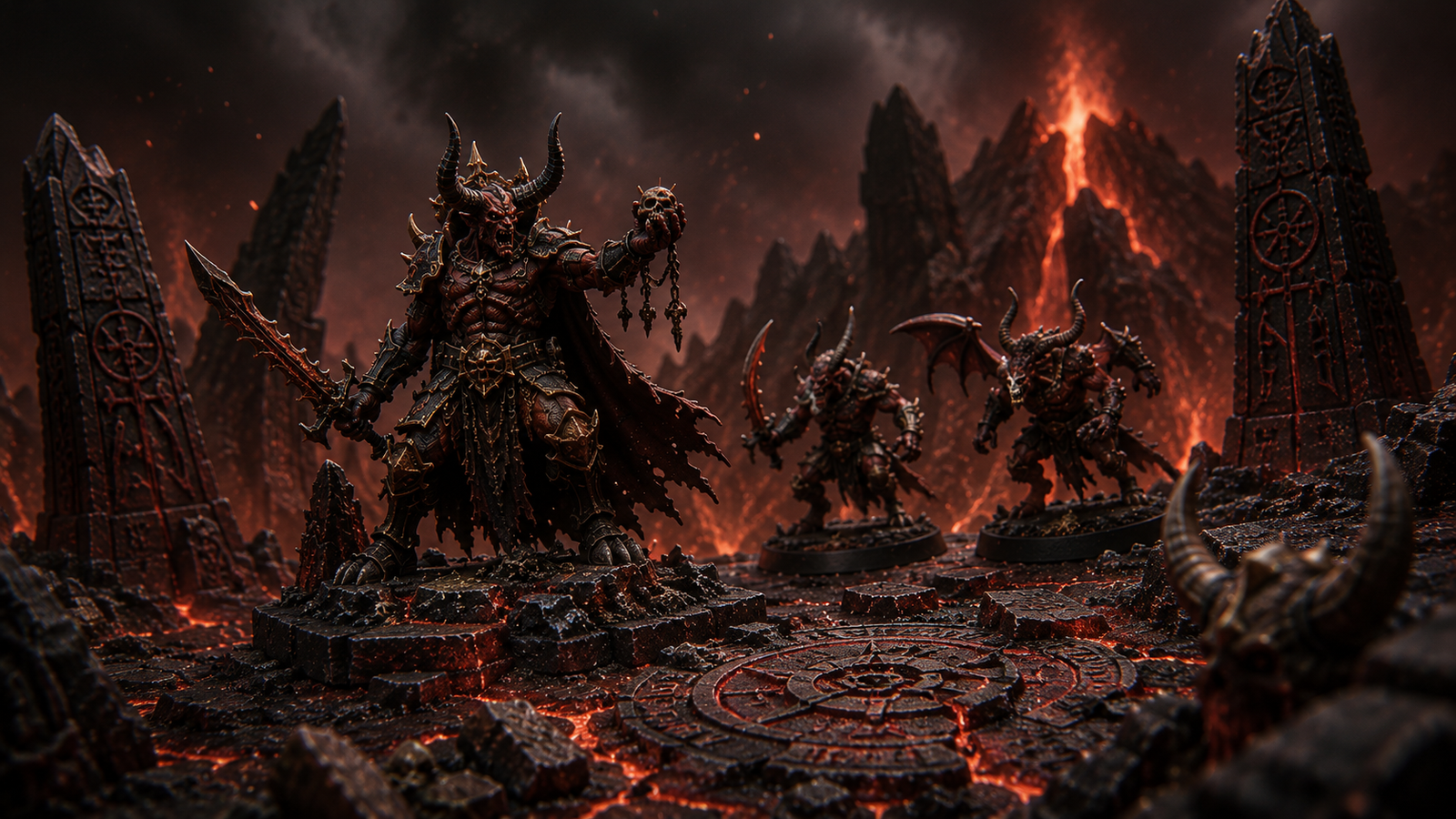 Demonios STL miniaturas infernales — impresión 3D, Million Miniatures Studios