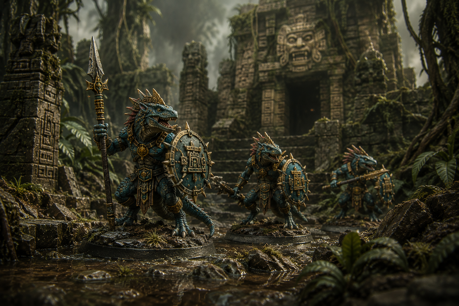 Dinosaurios saurios STL miniaturas — impresión 3D, Million Miniatures Studios