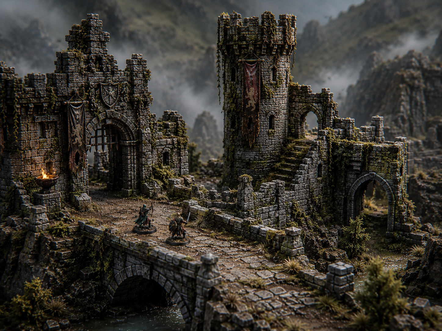 Dioramas escenografía modular STL — impresión 3D, Million Miniatures Studios