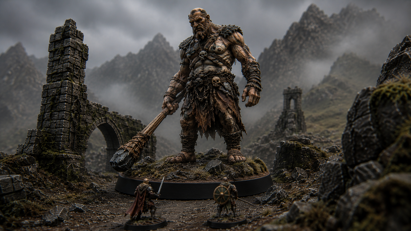 Gigantes fantasy STL miniaturas — impresión 3D, Million Miniatures Studios
