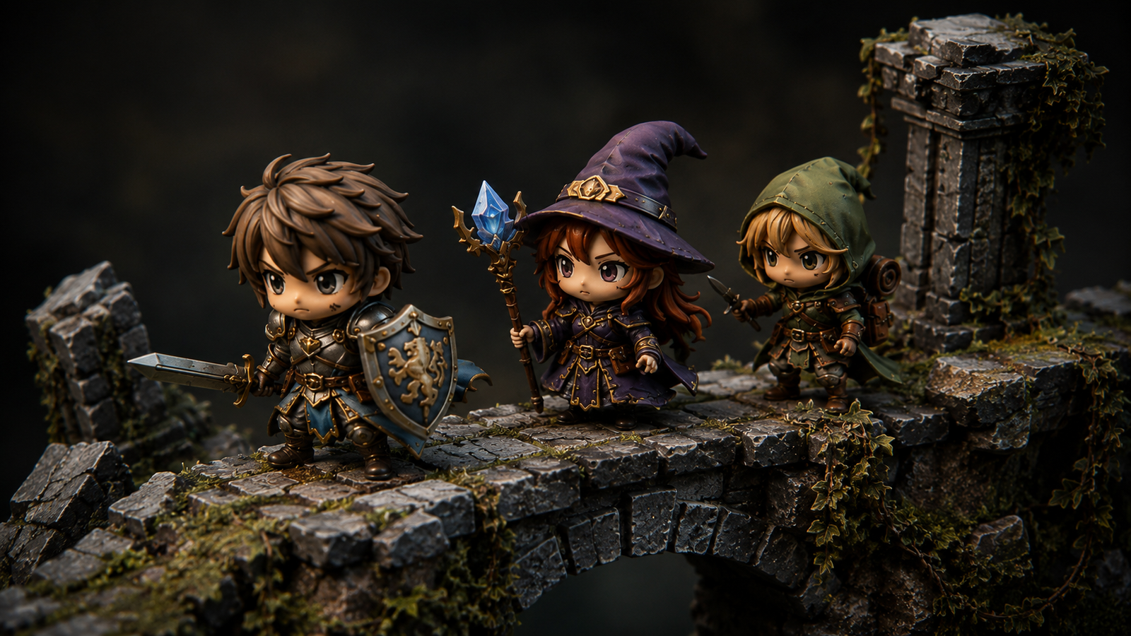 Miniaturas chibi kawaii STL — impresión 3D, Million Miniatures Studios