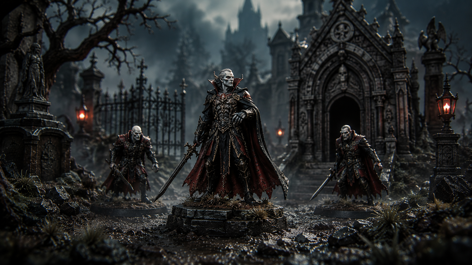 Vampiros STL señores vampiro miniaturas — impresión 3D, Million Miniatures Studios