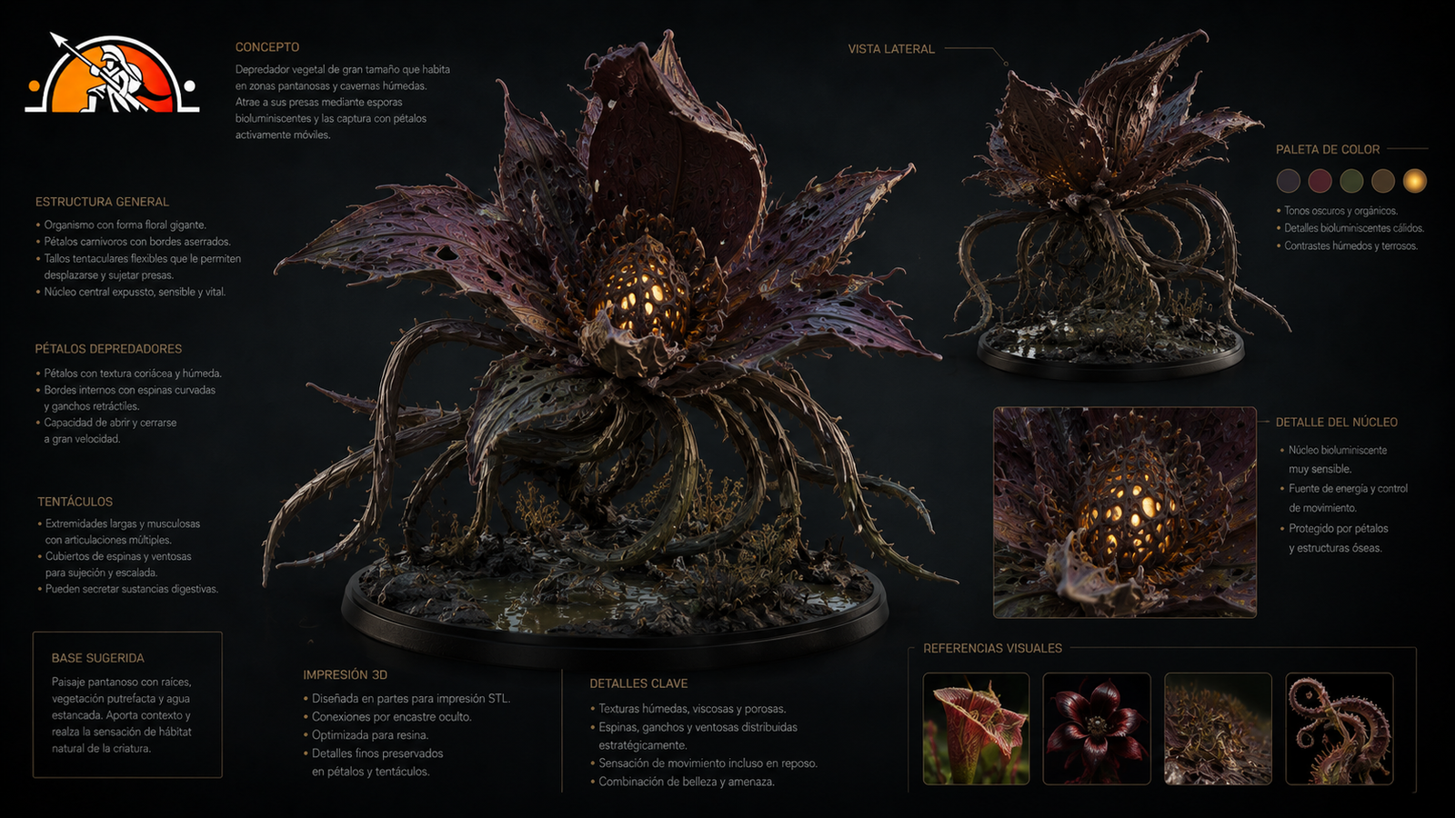 Modelado 3D por encargo de criatura fantástica, vista 2 — Million Miniatures Studios