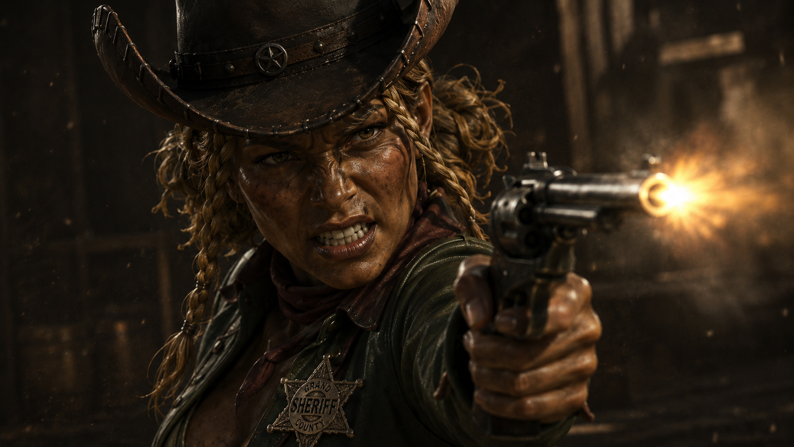 Después del tiroteo — Sheriff Abigail: El Atraco Frustrado