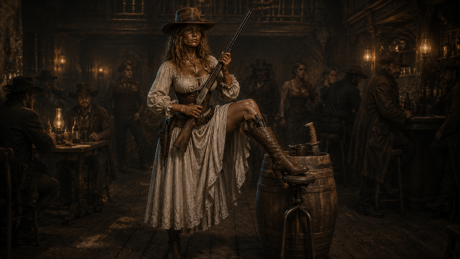 El almuerzo interrumpido — Sheriff Abigail: La Cantina