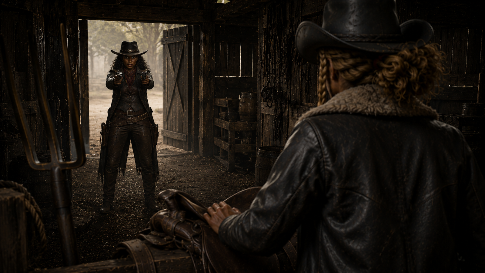 Emboscada entre los caballos — Sheriff Abigail: Caught in the Stable